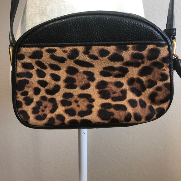 J. Crew Devon leather calf hair camera bag - Picture 6 of 11